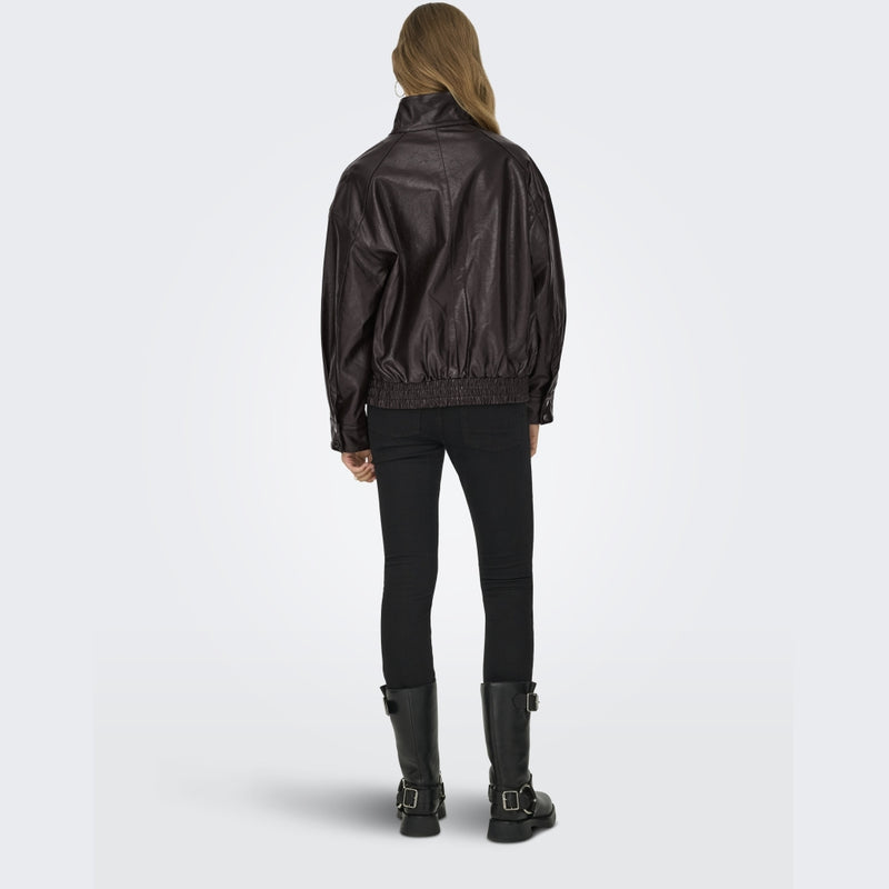 ONLY ONLY Dame Jakke Julia Bomber Jacket Chocolate Torte