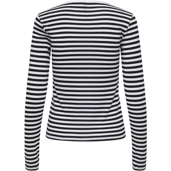 ONLY ONLY dame Top ONLELLI Top Black Stripes:White