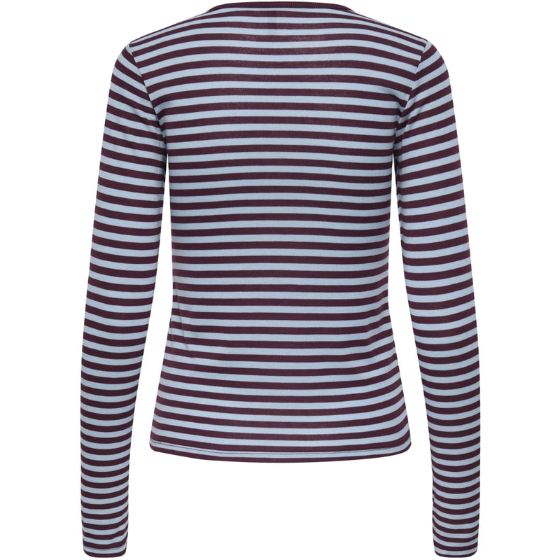 ONLY ONLY dame Top ONLELLI Top Cabernet Stripes:Cashmere blue