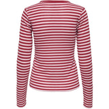 ONLY ONLY dame Top ONLELLI Top Salsa Stripes:Parfait pink