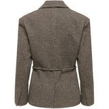 ONLY ONLY dame blazer ONLNELLA Blazer Cornstalk TOBACCO BROWN/BLACK/SURF THE WEB