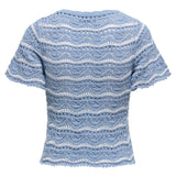 ONLY ONLY dame bluse ONLANNASOFIA Restudsalg Forever Blue Stripes Cloud Dancer