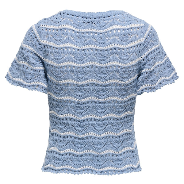ONLY ONLY dame bluse ONLANNASOFIA Restudsalg Forever Blue Stripes Cloud Dancer
