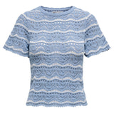 ONLY ONLY dame bluse ONLANNASOFIA Restudsalg Forever Blue Stripes Cloud Dancer