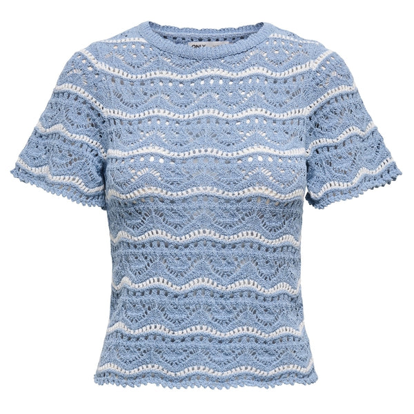 ONLY ONLY dame bluse ONLANNASOFIA Restudsalg Forever Blue Stripes Cloud Dancer