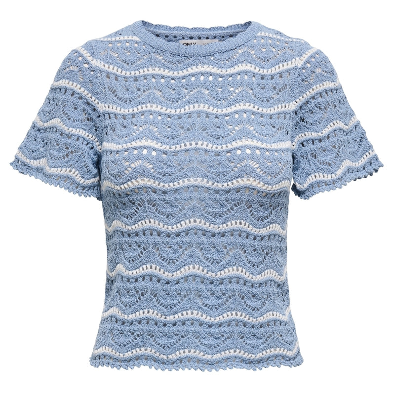 ONLY ONLY dame bluse ONLANNASOFIA Restudsalg Forever Blue Stripes Cloud Dancer