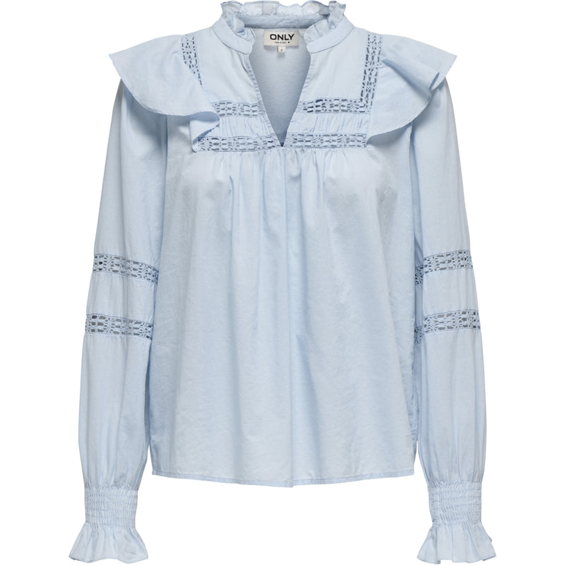 ONLY ONLY dame bluse ONLJULIA Blouse Cashmere Blue
