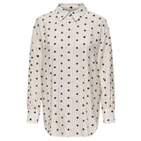 ONLY ONLY dame bluse ONLLILIAN Blouse Cloud Dancer BLACK DOTS