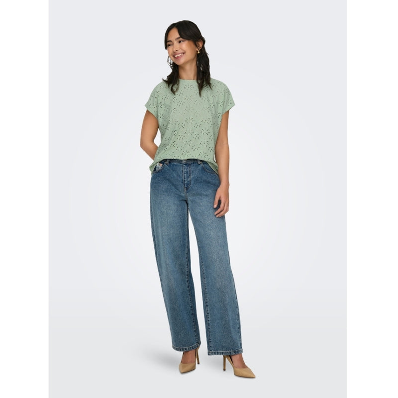ONLY ONLY dame bluse ONLSMILLA Blouse Frosty Green
