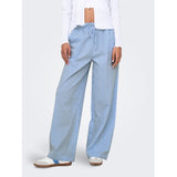 ONLY ONLY dame bukser ONLAUGUSTA Pant Cloud Dancer BLUE STRIPES