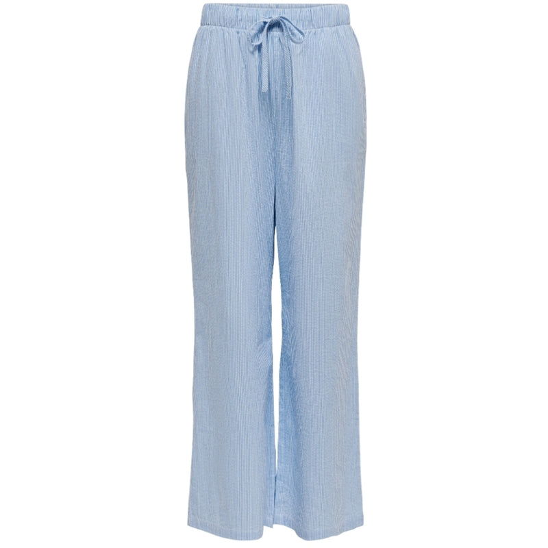 ONLY ONLY dame bukser ONLAUGUSTA Pant Cloud Dancer BLUE STRIPES