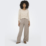 ONLY ONLY dame bukser ONLHATTIE Pant Taupe Gray MELANGE