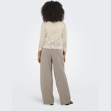 ONLY ONLY dame bukser ONLHATTIE Pant Taupe Gray MELANGE
