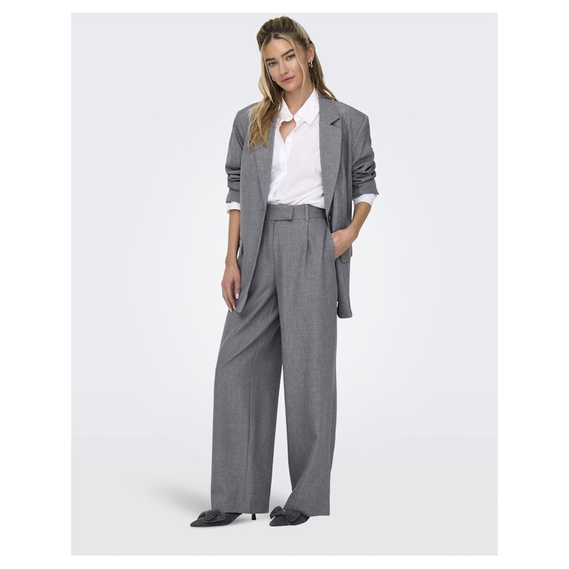 ONLY ONLY dame bukser ONLLINDA Pant Medium grey melange