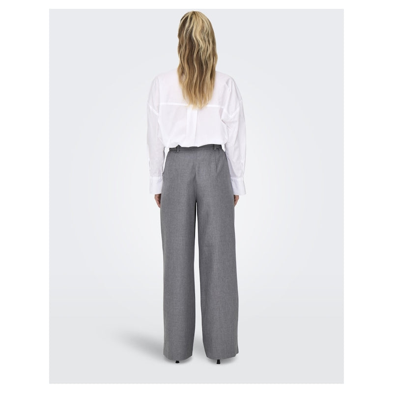 ONLY ONLY dame bukser ONLLINDA Pant Medium grey melange