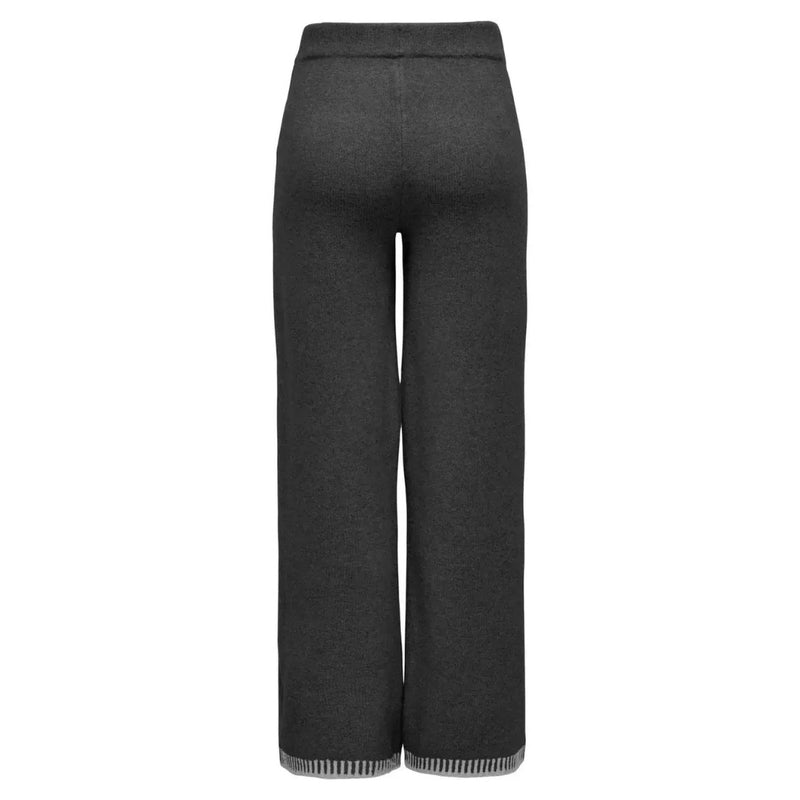 ONLY ONLY dame bukser ONLSILMA Pant Dark Grey Melange Light Grey Melange