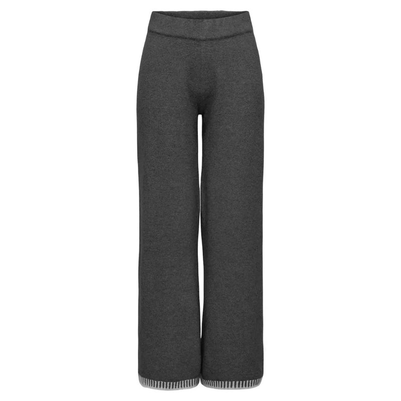 ONLY ONLY dame bukser ONLSILMA Pant Dark Grey Melange Light Grey Melange