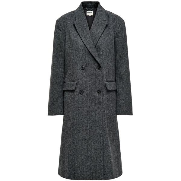 ONLY ONLY dame frakke ONLWILLA Coat Dark grey melange