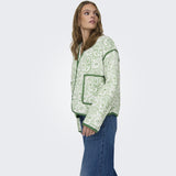 ONLY ONLY dame jakke ONLELVIRA Restudsalg Mineral Green CLOUD DANCER