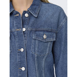 ONLY ONLY dame jakke ONLMIKA Denim Jacket Medium blue denim