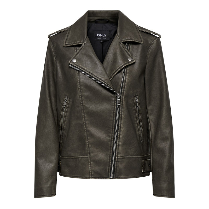 ONLY ONLY dame jakke ONLNUMA Jacket Chocolate Chip WASHED