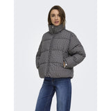 ONLY ONLY dame jakke ONLSERENA Jacket Chipmunk BLUE AND OFF WHITE CHECK