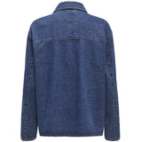 ONLY ONLY dame jakke ONLTHILLE Jacket Dark Blue Denim