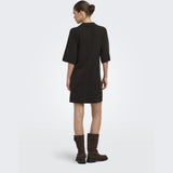 ONLY ONLY dame kjole ONLALIVIA Dress Coffee Bean Dtm Button/Melange