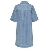 ONLY ONLY dame kjole ONLASTA Dress Light Blue Denim STRIPE