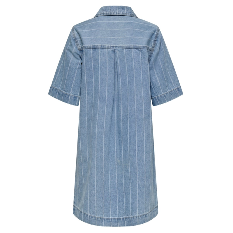 ONLY ONLY dame kjole ONLASTA Dress Light Blue Denim STRIPE