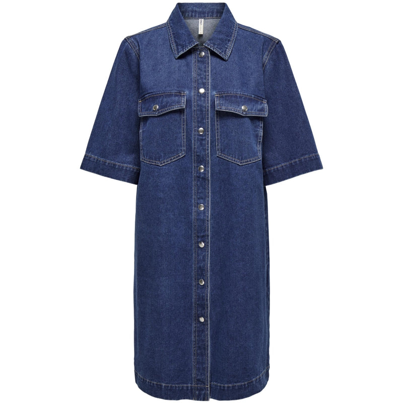 ONLY ONLY dame kjole ONLBELLE Dress Dark Blue Denim