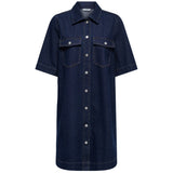 ONLY ONLY dame kjole ONLBELLE Dress Dark Blue Denim Rinse