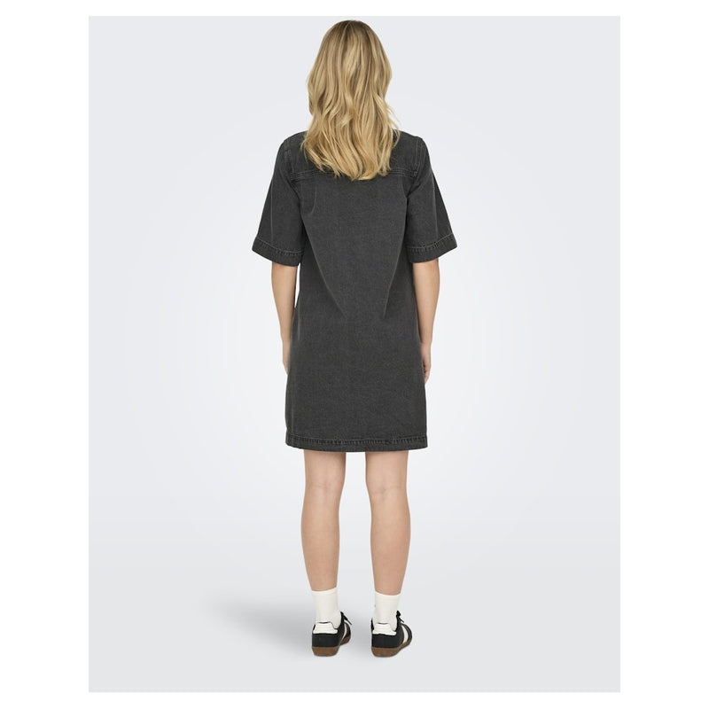 ONLY ONLY dame kjole ONLBELLE Restudsalg Washed Black