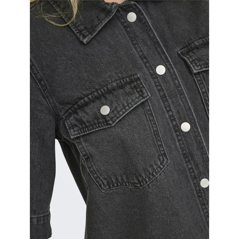 ONLY ONLY dame kjole ONLBELLE Restudsalg Washed Black