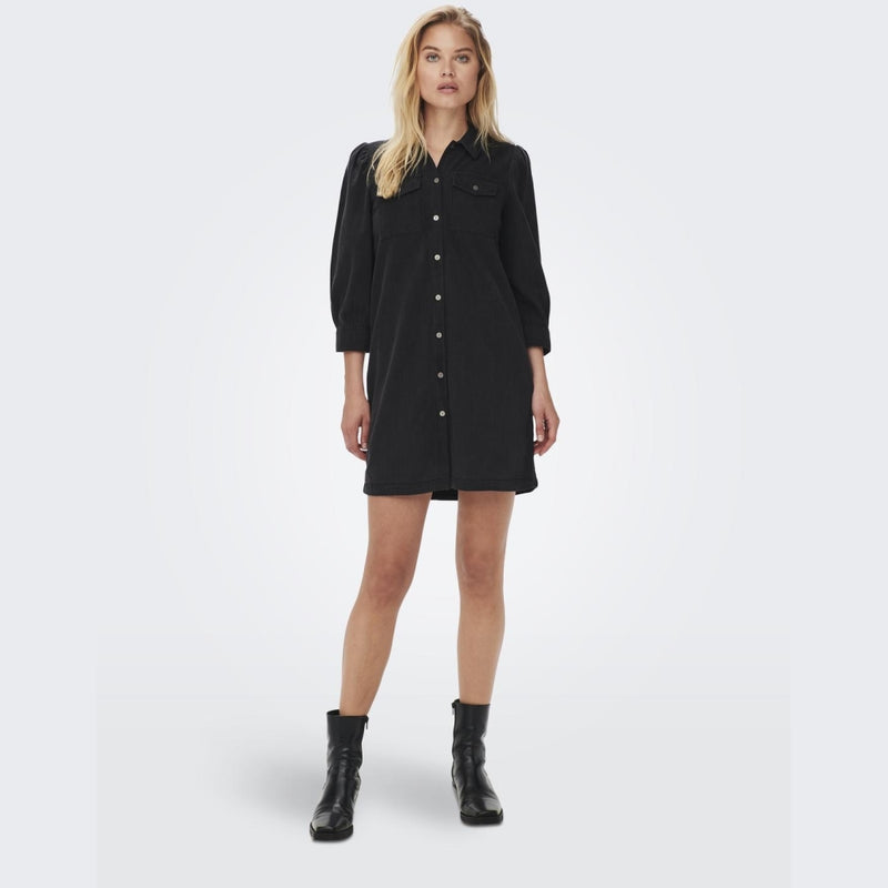 ONLY ONLY dame kjole ONLFELICA Dress Washed Black