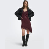 ONLY ONLY dame kjole ONLINDONA Dress Oxblood Red