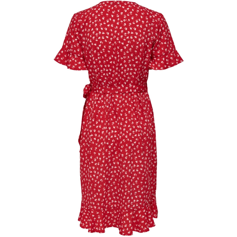 ONLY ONLY dame kjole ONLOLIVIA Dress Mars Red W.FIONA DITSY
