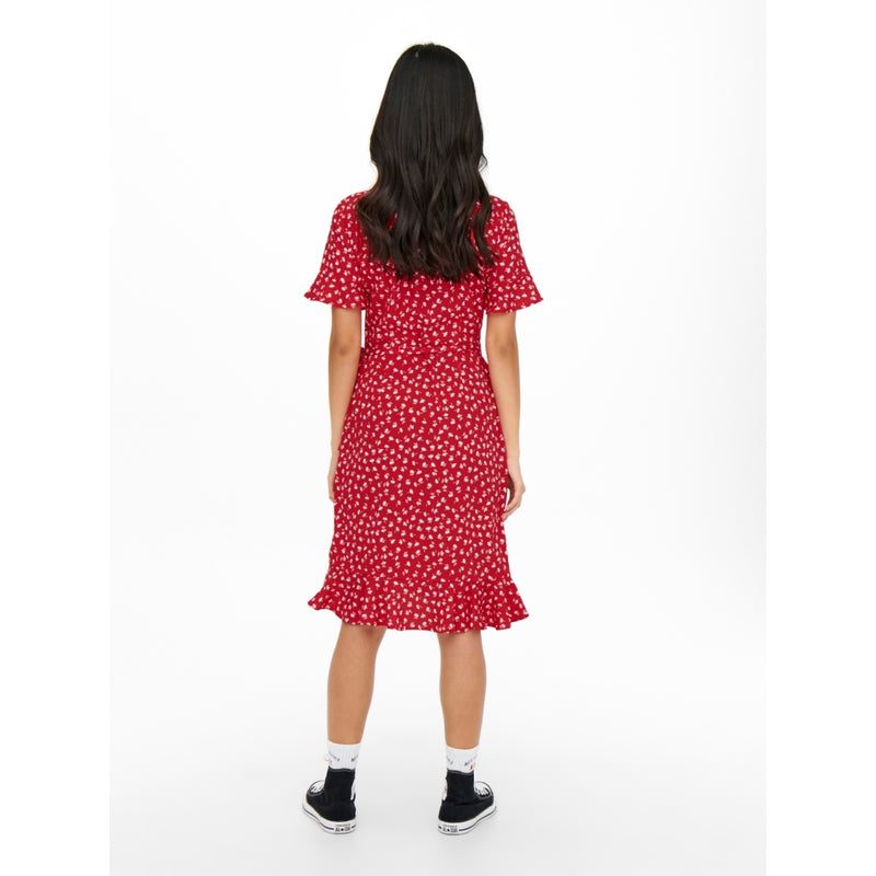 ONLY ONLY dame kjole ONLOLIVIA Dress Mars Red W.FIONA DITSY