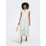 ONLY ONLY dame kjole ONLTEA-IDRIS Dress Cloud dancer wild bundels