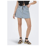 ONLY ONLY dame nederdel ONLEDEN Skirt Light Blue Denim