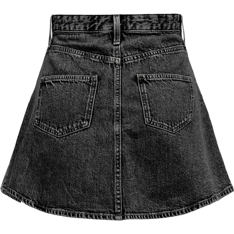 ONLY ONLY dame nederdel ONLEDEN Skirt Washed Black