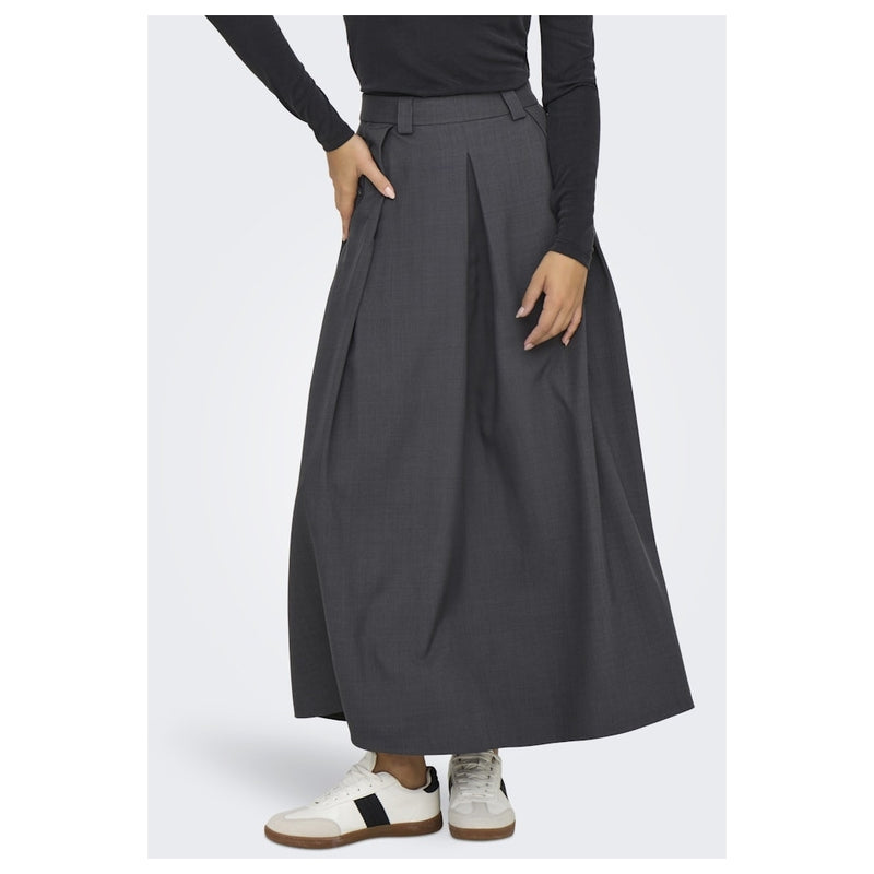 ONLY ONLY dame nederdel ONLGINNY Skirt Dark grey melange