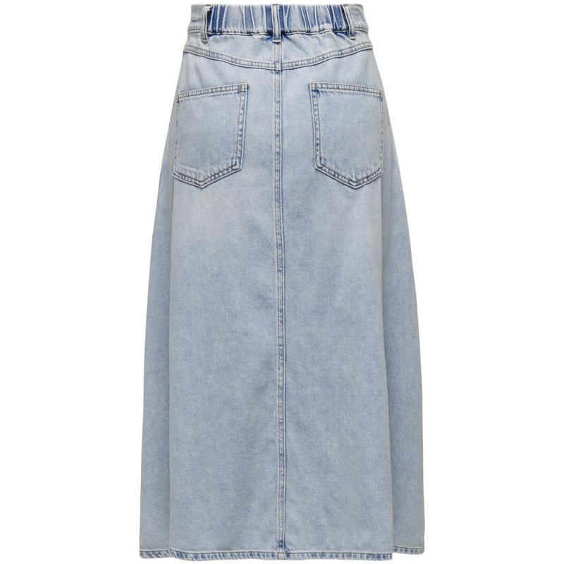 ONLY ONLY dame nederdel ONLMINDY Restudsalg Light Blue Denim