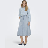 ONLY ONLY dame nederdel ONLMINDY Restudsalg Light Blue Denim