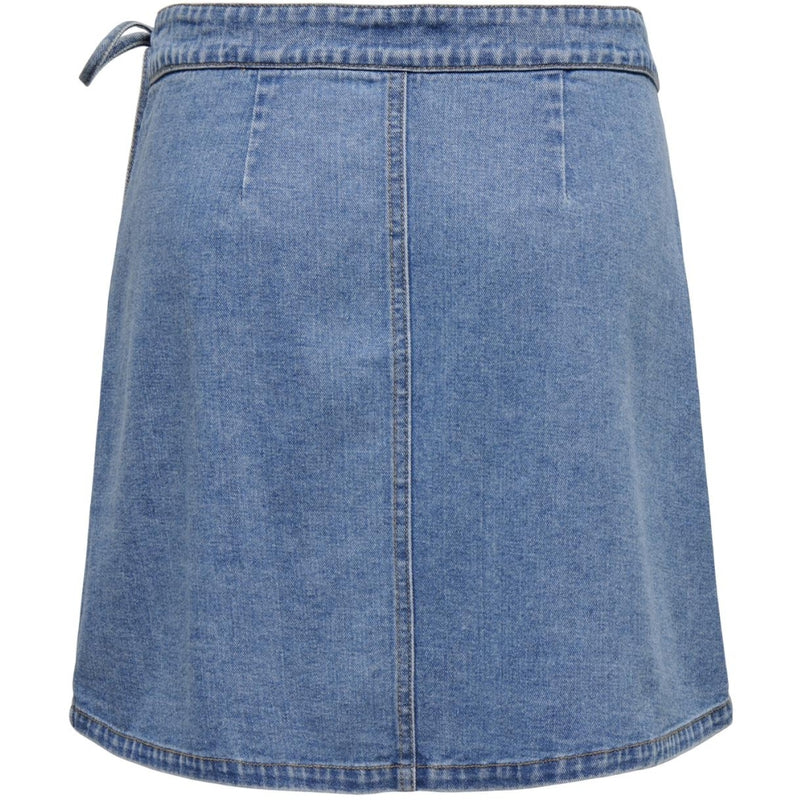 ONLY ONLY dame nederdel ONLVILLA Restudsalg Light Blue Denim