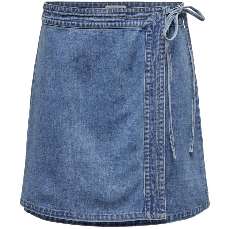 ONLY ONLY dame nederdel ONLVILLA Restudsalg Light Blue Denim
