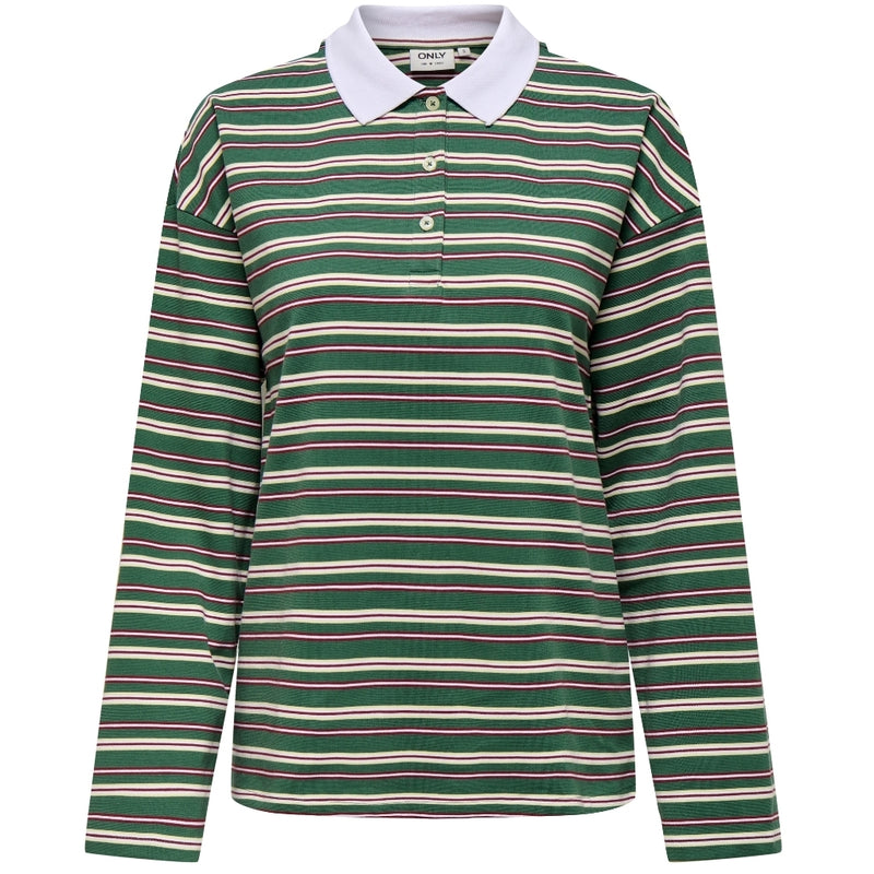 ONLY ONLY dame polo ONLLARA Polo Pineneedle Lilo (cabernet+double cream+white)