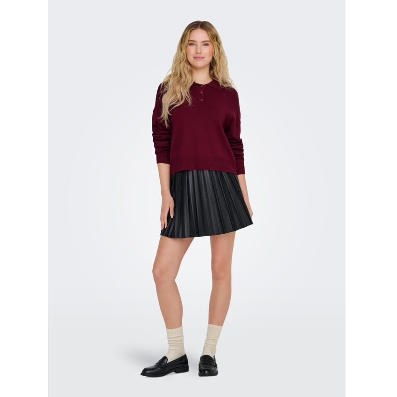 ONLY ONLY dame polo ONLLUCY Knit Cabernet