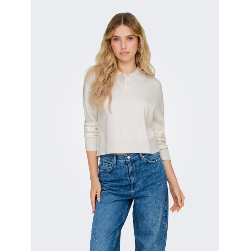 ONLY ONLY dame polo ONLLUCY Knit Cloud Dancer