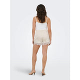 ONLY ONLY dame shorts ONLMENUS Shorts Birch WHITE LACE